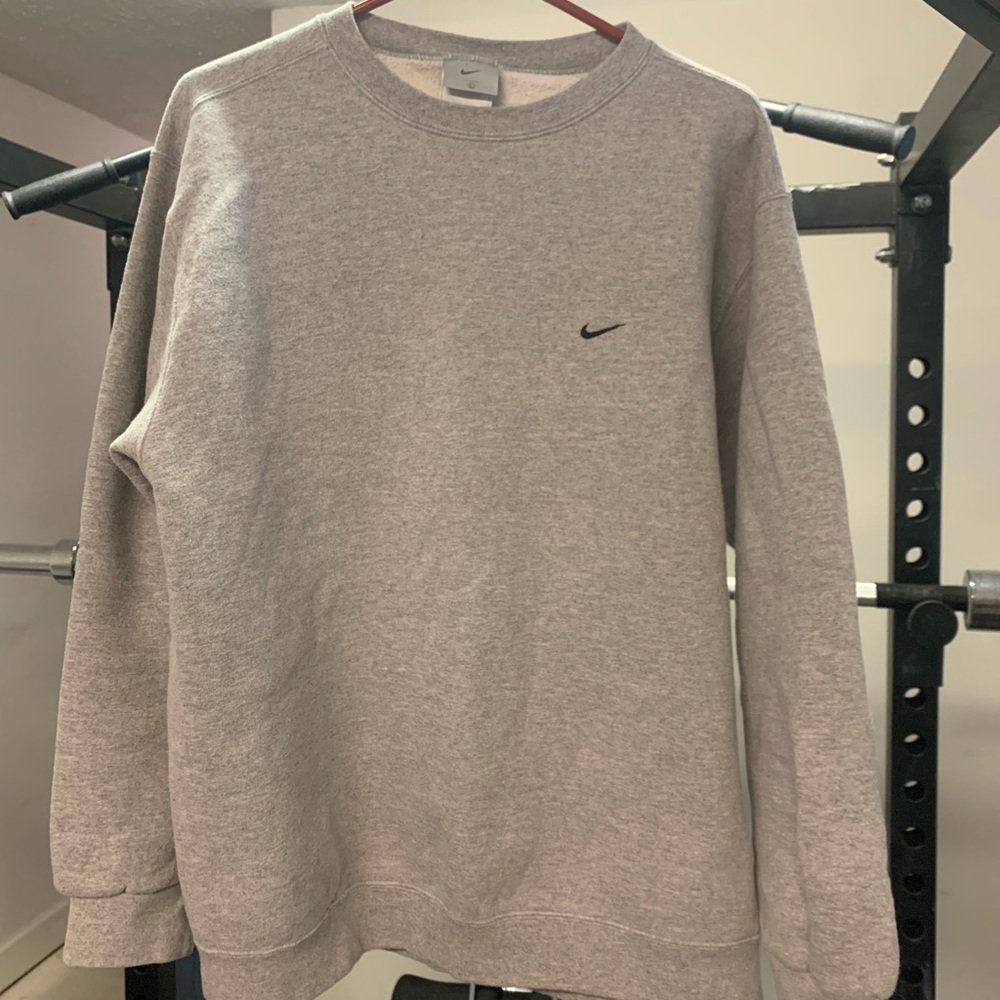 Vintage Nike 90s Grey Crewneck Sweater like-new